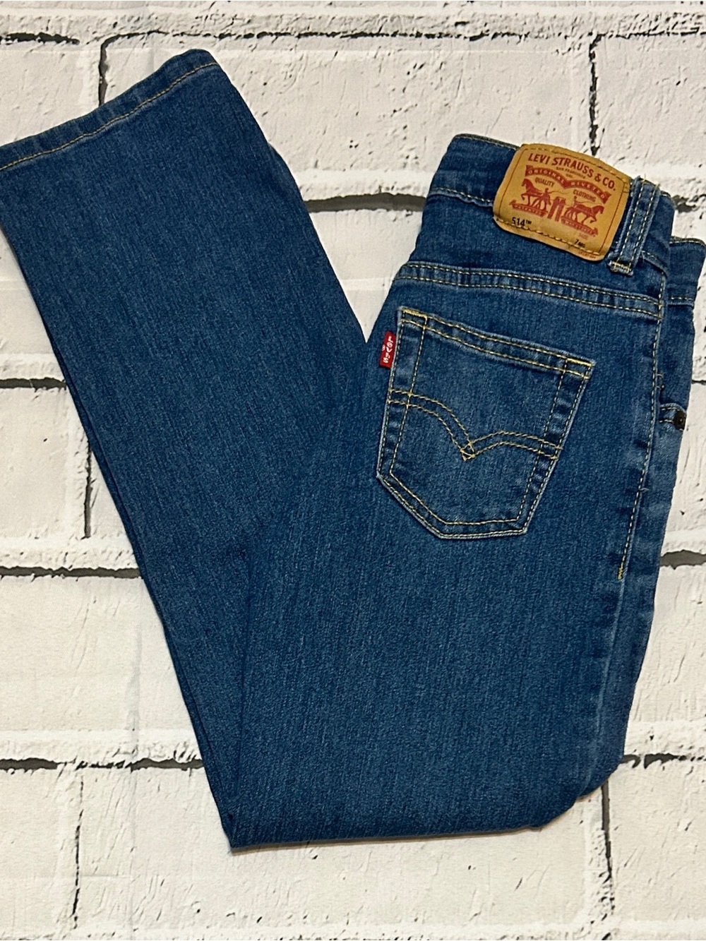 Boys Levi’s Standard Fit Blue Jeans - Worn Once (Size 7)